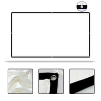 Portable Projector Screen 16:9 Foldable Anti-Crease Double Sided Indoor Outdoor Movie Screen for Home Theater, Party, Camping | Multiple Sizes