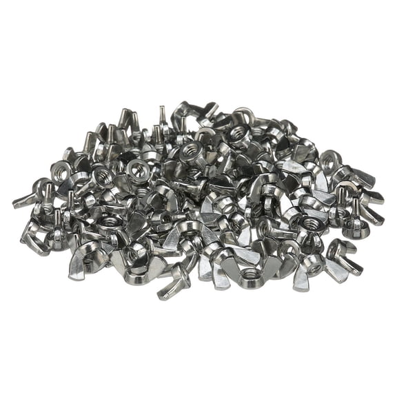 Seachoice 18-8 Stainless Steel Wing Nuts, 1/4-20 Size, Pack of 100