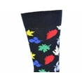 thumbnail image 2 of Sierra Socks Leaf Pattern Crew Cotton Socks (Shoe Size: 6-12, Navy), 2 of 4