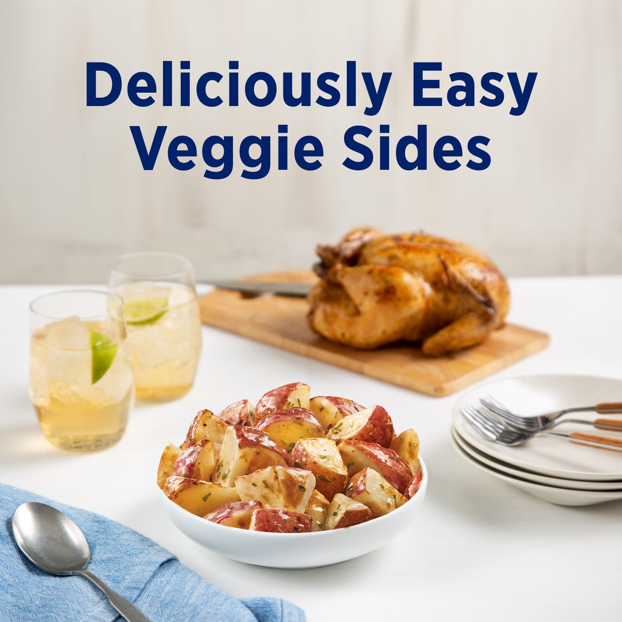 Birds Eye Steamfresh Roasted Red Potatoes With Garlic Butter Sauce, Frozen Side, 10.8 oz. Bag