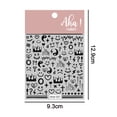 thumbnail image 2 of Pegatinas divertidas para decoración de uñas de Graffiti, pegatinas abstractas para uñas, autoadhesivas, cara de dama abstracta, hoja de rosa, diseño de uñas, puntas de manicura, decoración de uñas, 2 of 5