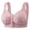 Pink02, variant on XUNKUSGA Wireless Front Closure Bra for Women Scalloped Lace Side Bust Support Plus Size Minimizer Bras with Wide Mesh Shoulder Straps for Large Bust & Seniors,Brown,S