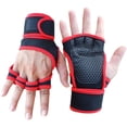 thumbnail image 2 of Guantes deportivos de fitness para mujer, antideslizantes, con protección de medio dedo, para entrenamiento, yoga, ejercicio, barra horizontal de hierro anticapullo, 2 of 6