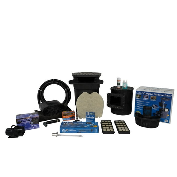 Half Off Ponds Savio Signature 4000 PVC Pond Kit with UV Clarifier & Aeration Kit, 20 ft. x 25 ft.