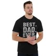 thumbnail image 3 of Best Dad Ever Worlds Coolest Father Men's Graphic T Shirt Tees Brisco Brands S, 3 of 7