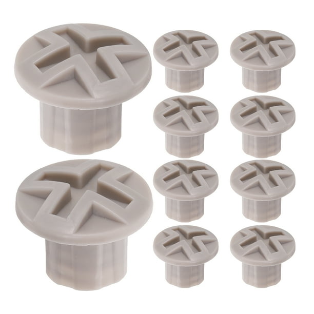ColoMX 10 tapones de plástico para toboganes infantiles. Repuestos para tapas de tornillos de fijación. Accesorios para equipos de juego. Diámetro interior: 1,5 cm.