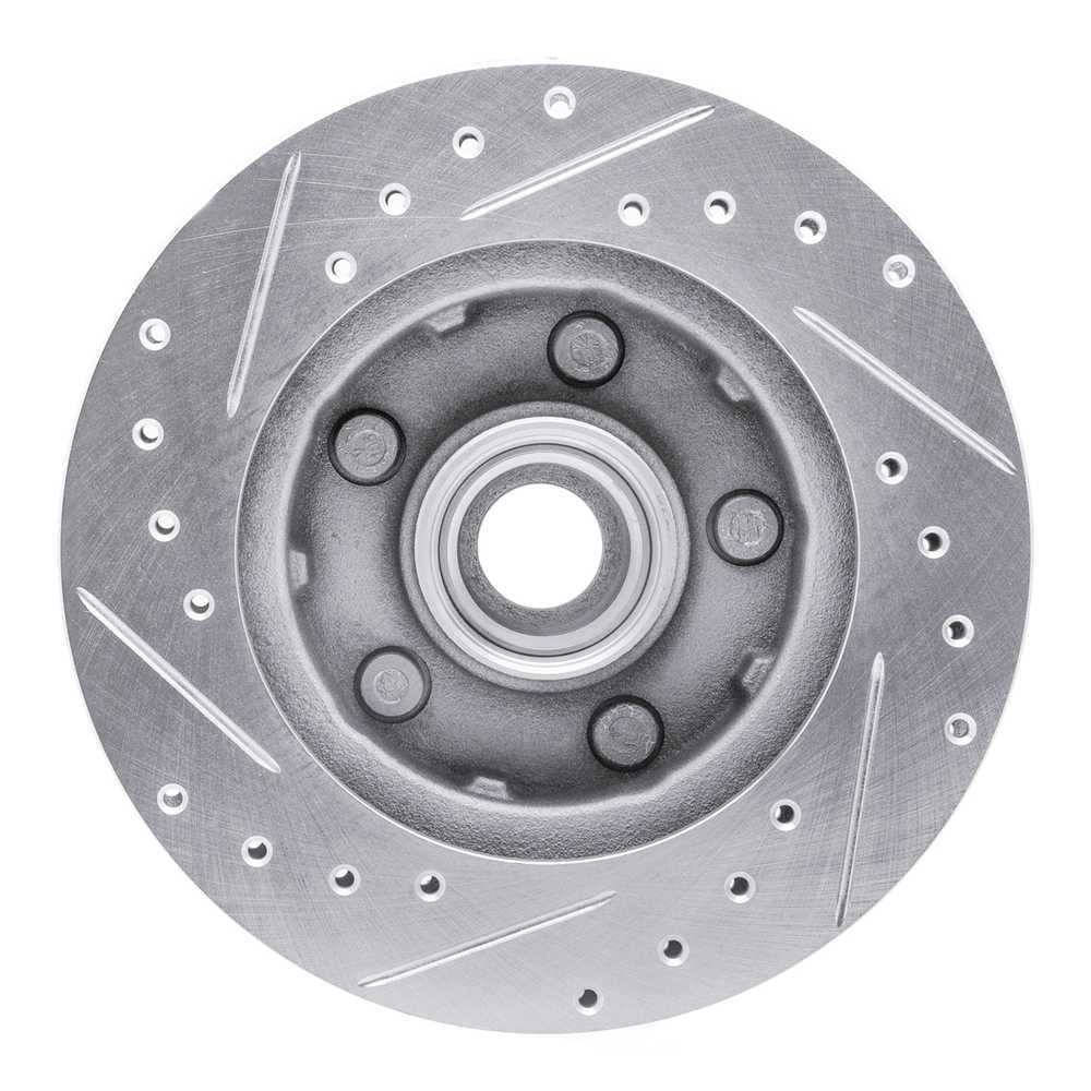 Dynamic Friction Company 631-54110R DFC Brake Rotor - Drilled And Slotted - Silver