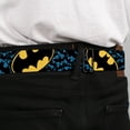 thumbnail image 4 of DC Comics Belt, Seatbelt Buckle Belt, Bat Signals Stacked Close Up Blue Black Yellow, Youth 22 to 32 Inches, 4 of 9