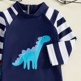 thumbnail image 4 of Godom Boys Swimsuit Long Sleeve Water Sport Bathing Suits UPF 50+ Sun Protection Surfing Suit for Kids, 4 of 5