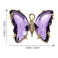 thumbnail image 3 of 10 piezas de cristal de cristal colgante de mariposa colgantes de mariposa collar que fabrican encantos, 3 of 7