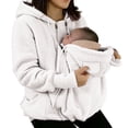 thumbnail image 6 of UOCUFY Cat Pouch Hoodie for Women Cute Dog Pet Baby Carrier Fleece Hoodies White,Size XXL, 6 of 9