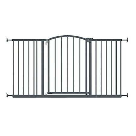 Summer Extra Wide Decor Safety Baby Gate  Gray - 27" Tall  Fits Openings of 28" to 51.5" Wide  20" Wide Door Opening  Baby and Pet Gate for Extra Wide Doorways