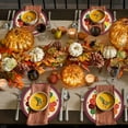 thumbnail image 4 of Thanksgiving Tableware Set Turkey Fall Themed Paper Plates Napkins Cups Cutlery Tablecloth for Friendsgiving Autumn Party Decorations, 4 of 6