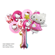 thumbnail image 3 of Decoración con temática de Hello Kitty rosa para baby shower de niña, suministros para fiesta de cumpleaños para niños, vajilla desechable, pancarta decorativa, globo, 3 of 5
