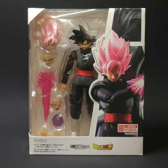 14cm Dragon Ball Black Goku Zamasu Anime Action Figure Super Saiyan Movie Version Dbz Model With Multiple Accessories Toys gifts