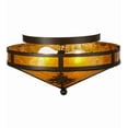 thumbnail image 5 of Meyda Tiffany 146815 Tamarack 2 Light 16" Wide Semi-Flush Ceiling Fixture - Cafe-Noir, 5 of 7