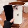 thumbnail image 4 of Clear Case for iPhone 7 / 8 / SE 2020 4.7 Inch, Electroplated Slim Lightweight Shockproof Phone Cover for iPhone 7 / 8 / SE 2020,Black, 4 of 10