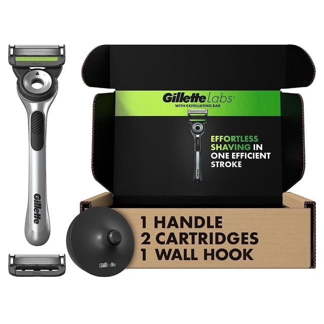 Set de maquinillas de afeitar Gillette Labs con barra exfoliante y 2 recambios de cuchillas