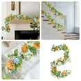 thumbnail image 5 of LEHOZIHEQ Faux Garland, Artificial Leaves Hanging Vines Table Greenery Garland, for Wedding Arch Farmhouse Mantle Table Runner Centerpiece Home Party Christmas, 5 of 7