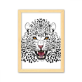 thumbnail image 1 of Cabeza de tigre cerca de King animal Cuadro de madera decorativa marco de casa A4, 1 of 3