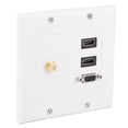 thumbnail image 4 of US Standard Decorative Wall Plate with F-Type Head, 2 HDMI Ports, and VGA Connection for Home Use, 4 of 8