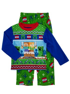 Minecraft Boys Pajama Sets Walmart Com - boy sleep clothes codes for roblox high school