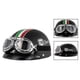 thumbnail image 4 of Motorcycle Helmet Open Face Half Helmets With Goggles Visor Scarf, 4 of 4