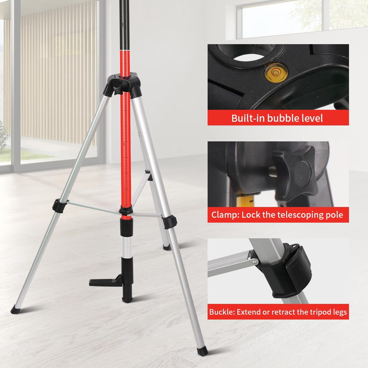 12 Ft./3.7M Professional Lasers Level Pole