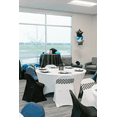thumbnail image 2 of Your Chair Covers - Stretch Spandex 5 ft Round Table Cover White for Wedding, Party, Birthday, Patio, etc., 2 of 5