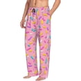 thumbnail image 2 of Xecao Pink Donut Men's Straight Lounge Pajama Pants: The Ultimate in Comfortable Sleepwear, 2 of 9