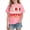 Pink, variant on Kid Girls School Uniform Comfortable Pullover Short Sleeve Back to School Wear Basic Shirts Summer Clothes for Girls Blue Size 5