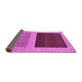 thumbnail image 2 of Ahgly Company Indoor Square Abstract Purple Modern Area Rugs, 4' Square, 2 of 4