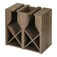 thumbnail image 3 of Aniya 8-Bottle Wood Wine Rack, Reclaimed Oak, 3 of 9