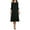 Black, variant on Gustave Round Neck 3/4 Sleeve Dress for Women Casual T-Shirt Dresses A-line Swing Midi Dress Loose Long Flowy Dresses Plus Size for Wedding Formal Party Work "Black, L"