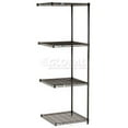 thumbnail image 3 of Nexel Black Epoxy, 4 Tier, Wire Shelving Add-On Unit, 30"W x 24"D x 86"H, 3 of 3