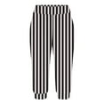 thumbnail image 5 of Capris Sweatpants for Women Casual Athletic Strip Print Elastic Waist Pants with Pocket Joggers Workout Loose Trousers, Black, M, 5 of 6