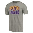 thumbnail image 2 of Men's Gray Los Angeles Lakers Hometown Collection Showtime Tri-Blend T-Shirt, 2 of 3