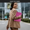 thumbnail image 6 of ProCase Portfolio Business Padfolio Folder with Zipper, Document Organizer with Pockets Letter Size A4 Writing Pad Padfolio -Magenta, 6 of 8
