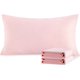 thumbnail image 1 of NTBAY Juego de 4 fundas de almohada Queen 100% microfibra cepillada de 1800 hilos, súper suaves y acogedoras, resistentes a las arrugas, la decoloración y las manchas con cierre de sobre, fundas de al, 1 of 4