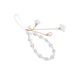 thumbnail image 1 of Methold Correas para teléfono móvil, cordón de flores de cristal, correa de llavero con cuentas a la moda, de cuerda colgante, adornos para Electrónica Blanco, 1 of 6