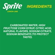 Sprite Lemon Lime Soda Soft Drinks, 12 fl oz, 20 Pack