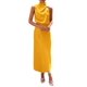 thumbnail image 1 of Vestido PRETTYGARDEN de satén sin mangas con cuello simulado amarillo XL, 1 of 8