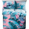 THUMB Lilo and Stitch Floral Fun Queen Bed Set and Hawaii Garden