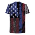 thumbnail image 5 of Hombres Casual cuello redondo Popular 3D bandera digital impresión pulóver Fitness deportes pantalones cortos mangas camiseta blusa Pompotops  oipoqjl32800, 5 of 5