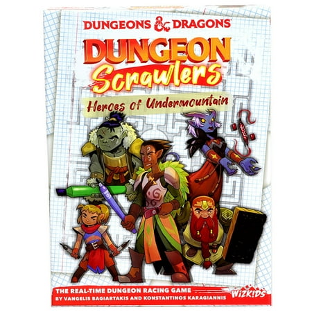 D&D: Dungeon Scrawlers: Heroes of Undermountain - Maze Scrawling Adventure Game, WizKids, Dungeons & Dragon, Ages 10+, 2-4 Players, 15 Min