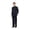 Blue, variant on Men Apollo King Banded Collarless suit Mandarin 5 Buttons Wide leg M5-2 Navy