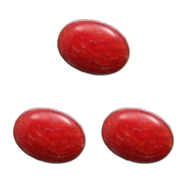 Guardurnaity Anillo ovalado de cristal de piedra Joyería elegante y ajustable para damas Anillo eterno para mujer rojo Type1 NO1