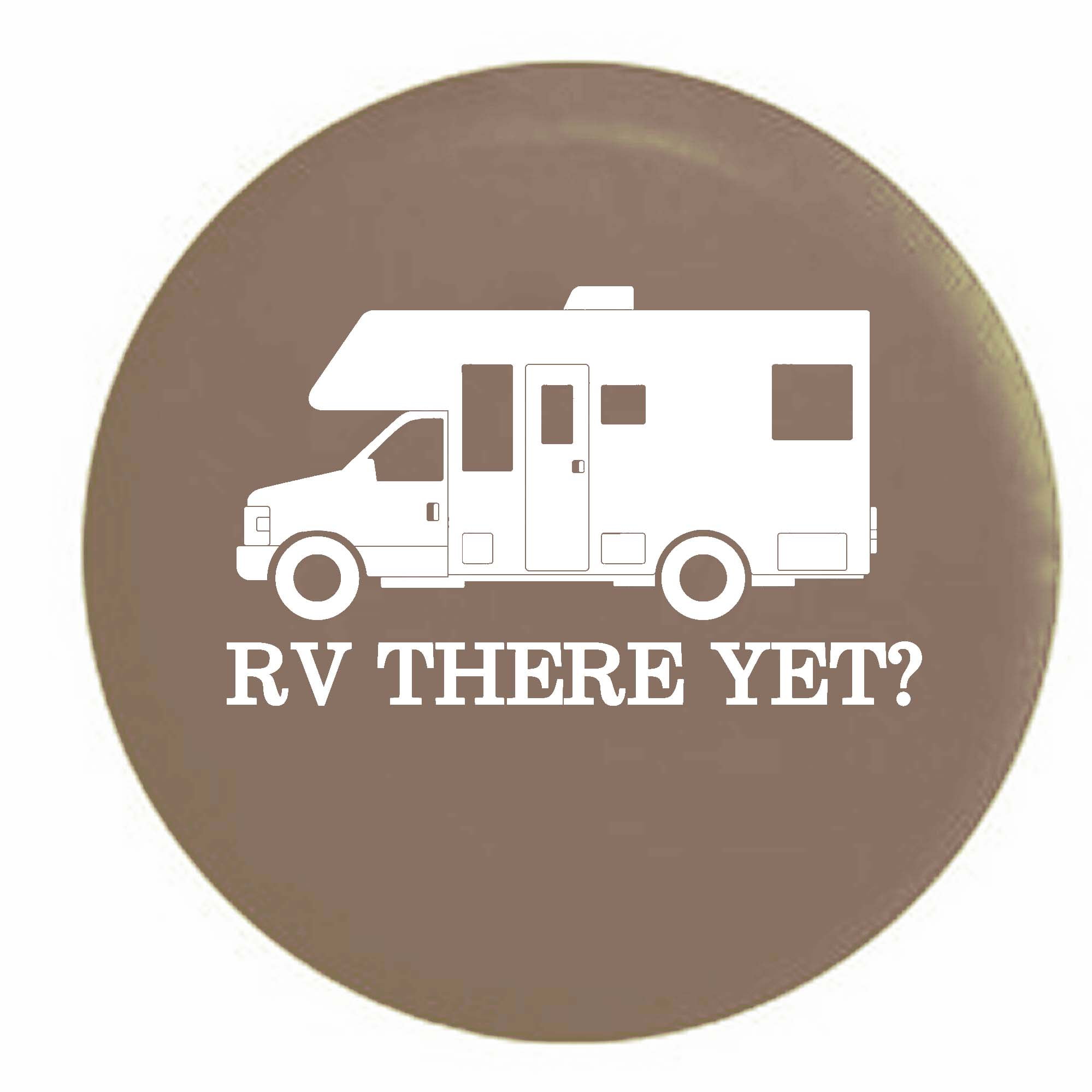 RV There Yet American Unlimited Firewood Series Travel Trailer Spare Tire Cover Black Size 26-27.5 in 