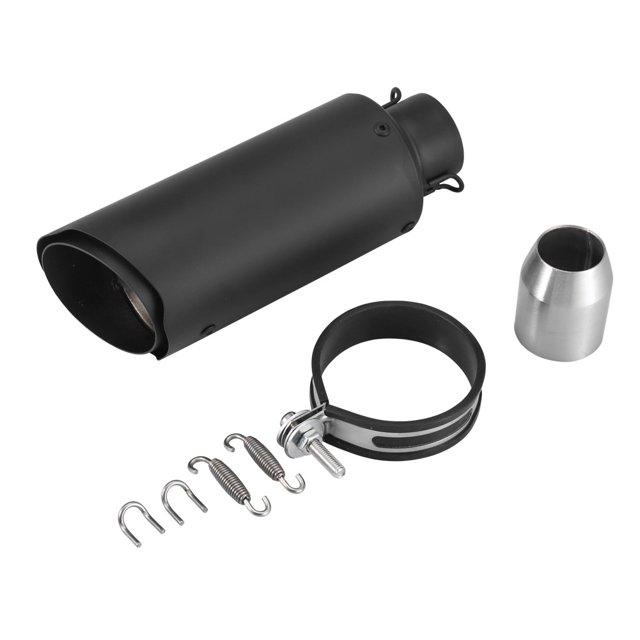 Tubo de escape de motocicleta, tubo de escape oblicuo de motocicleta universal de 51 mm Tubo de escape resistente y resistente