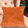 thumbnail image 5 of Solid Color Corn Strip Corduroy Throw Pillow Cover Soft Textured Decorative Sofa Cushion Cover Plain Home Decor Pillow Slipcover for Couch Living Room Bedroom Indoor Use, 5 of 7
